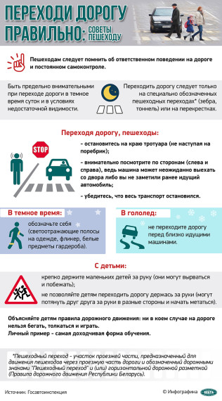 Советы пешеходам.